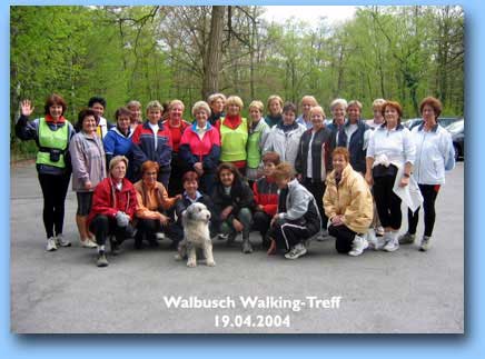 [Foto des Walbusch Walking-Treff am 19.04.2004]